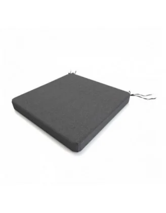 Cuscino per panchina da giardino, cuscino per altalena, cuscino da giardino, 40x40x5 cm, Grigio