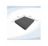 Cuscino per panchina da giardino, cuscino per altalena, cuscino da giardino, 40x40x5 cm, Grigio