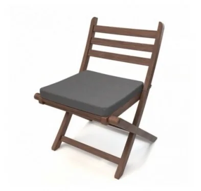 Cuscino per panchina da giardino, cuscino per altalena, cuscino da giardino, 50x50x5 cm, Grigio