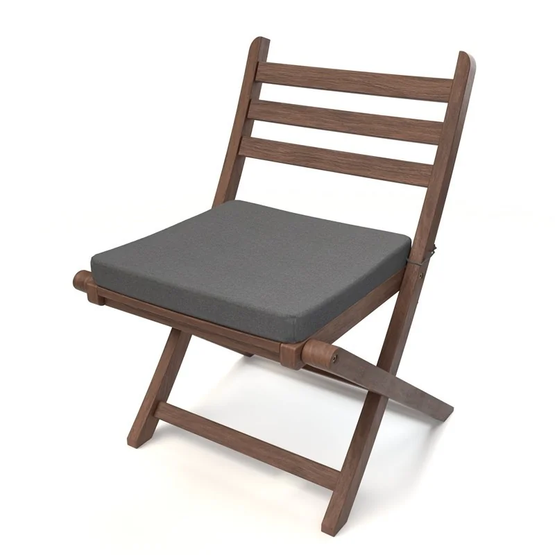 Cuscino per panchina da giardino, cuscino per altalena, cuscino da giardino, 50x50x5 cm, Grigio