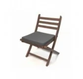 Cuscino per panchina da giardino, cuscino per altalena, cuscino da giardino, 60x60x5 cm, Grigio