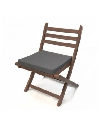 Cuscino per panchina da giardino, cuscino per altalena, cuscino da giardino, 60x60x5 cm, Grigio