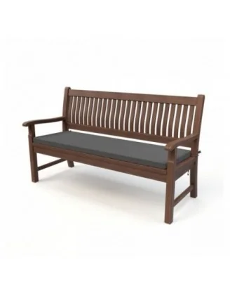 Cuscino per panchina da giardino, cuscino per altalena, cuscino da giardino, 110x40x5 cm, Grigio