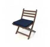 Cuscino per panchina da giardino, cuscino per altalena, cuscino da giardino, 40x40x5 cm, Blu Scuro