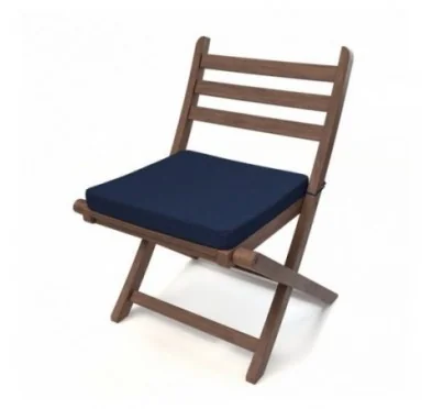 Cuscino per panchina da giardino, cuscino per altalena, cuscino da giardino, 50x50x5 cm, Blu Scuro