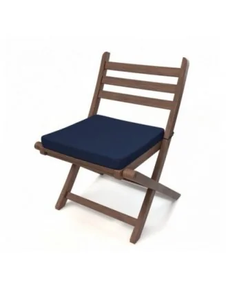 Cuscino per panchina da giardino, cuscino per altalena, cuscino da giardino, 70x70x5 cm, Blu Scuro