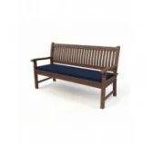 Cuscino per panchina da giardino, cuscino per altalena, cuscino da giardino, 100x40x5 cm, Blu Scuro