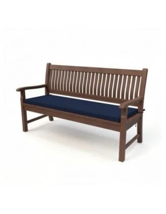 Cuscino per panchina da giardino, cuscino per altalena, cuscino da giardino, 100x50x5 cm, Blu Scuro
