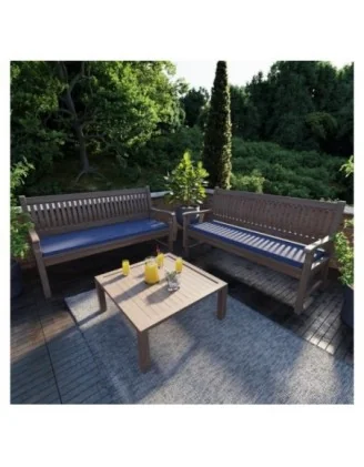 Cuscino per panchina da giardino, cuscino per altalena, cuscino da giardino, 150x40x5 cm, Blu Scuro