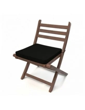 Cuscino per panchina da giardino, cuscino per altalena, cuscino da giardino, 50x50x5 cm, Nero