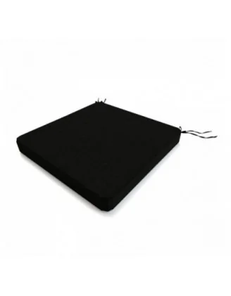 Cuscino per panchina da giardino, cuscino per altalena, cuscino da giardino, 70x70x5 cm, Nero