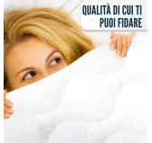 Piumino anallergico modulare 4 stagioni 155x200 cm