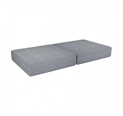 Materasso pieghevole 160×80×15 cm per divano modulare bambini in velluto corduroy, colore Gris Conejito