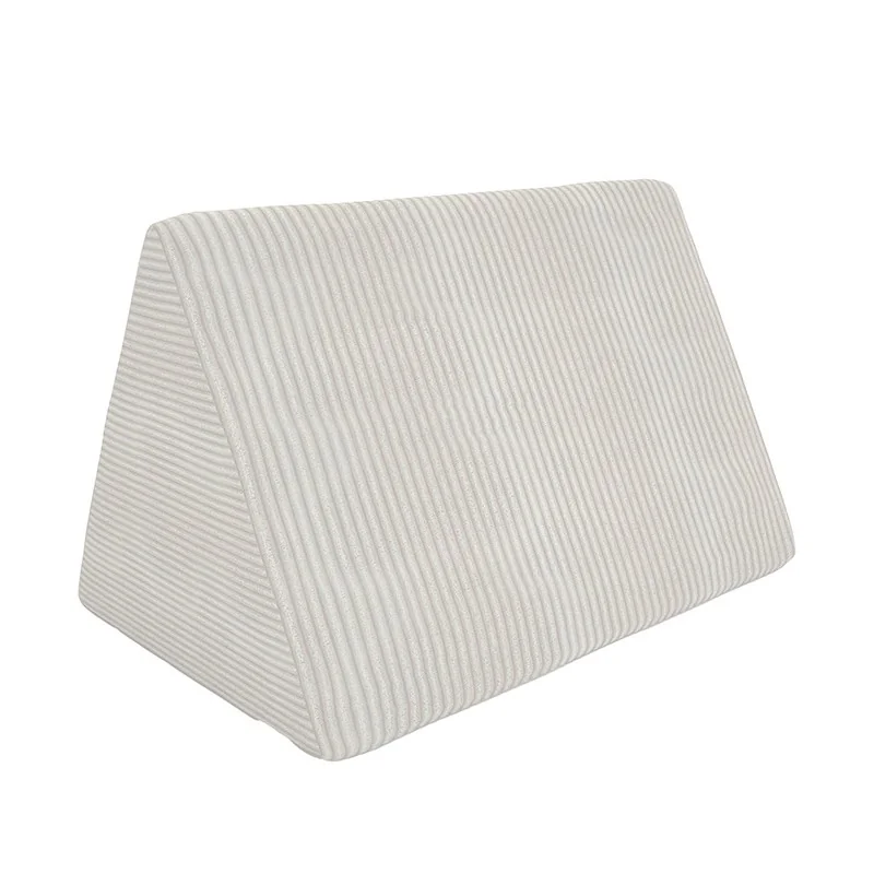 Cuscino triangolare 55×35×35 cm per divano modulare bambini in velluto corduroy, colore Nube de Vainilla