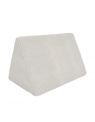 Cuscino triangolare 55×35×35 cm per divano modulare bambini in velluto corduroy, colore Nube de Vainilla