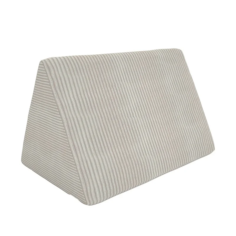 Cuscino triangolare 55×35×35 cm per divano modulare bambini in velluto corduroy, colore Atardecer Arenoso