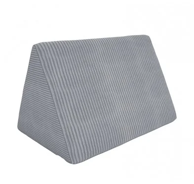 Cuscino triangolare 55×35×35 cm per divano modulare bambini in velluto corduroy, colore Gris Conejito