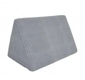 Cuscino triangolare 55×35×35 cm per divano modulare bambini in velluto corduroy, colore Gris Conejito