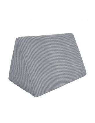 Cuscino triangolare 55×35×35 cm per divano modulare bambini in velluto corduroy, colore Gris Conejito