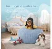 Sacco per giocattoli e peluche | Si trasforma in un pouf per sedersi | Velluto a coste | 85x85x50 cm | Pisello di Primavera