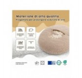 Pouf Bambini con Orecchie di Topo | Velluto a coste | 68x68x50 cm | Grigio Coniglio