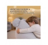 Pouf Bambini con Orecchie di Topo | Velluto a coste | 68x68x50 cm | Laguna Blu