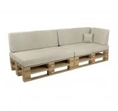 Copricuscino per Cuscini per Pallet - Cuscino-Schienale Laterale 60x40, Beige