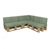 Copricuscino per Cuscini per Pallet - Cuscino Decorativo 40x40, Verde