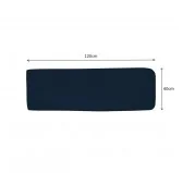 Copricuscino per Cuscini per Pallet - Cuscino-Schienale 120x40, Blu Scuro