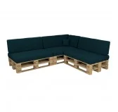 Copricuscino per Cuscini per Pallet - Cuscino Decorativo 40x40, Verde Scuro