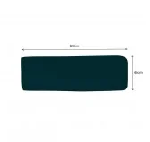 Copricuscino per Cuscini per Pallet - Cuscino-Schienale 120x40, Verde Scuro