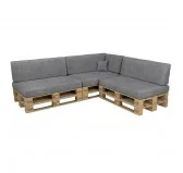 Copricuscino per Cuscini per Pallet - Cuscino Decorativo 40x40, Grigio