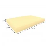 Copricuscino Impermeabile per Cuscini per Pallet - Cuscino-Sedile 120x80, Beige