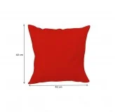 Copricuscino Impermeabile per Cuscini per Pallet - Cuscino Decorativo 40x40, Rosso