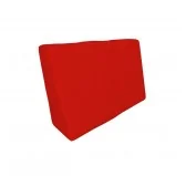 Copricuscino Impermeabile per Cuscini per Pallet - Cuscino-Schienale Laterale 60x40, Rosso