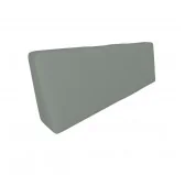 Copricuscino Impermeabile per Cuscini per Pallet - Cuscino-Schienale 120x40, Grigio