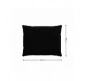 Cuscini per Sedie, Cuscino da Giardino, Set di 2: Cuscino seduta 40x40x5 cm + Cuscino schienale 50x40x15 cm, Nero