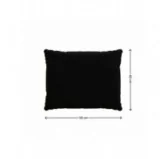 Cuscini per Sedie, Cuscino da Giardino, Set di 2: Cuscino seduta 50x50x5 cm + Cuscino schienale 50x40x15 cm, Nero