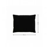 Cuscini per Sedie, Cuscino da Giardino, Set di 2: Cuscino seduta 60x60x5 cm + Cuscino schienale 60x40x15 cm, Nero