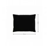 Cuscini per Sedie, Cuscino da Giardino, Set di 2: Cuscino seduta 70x70x5 cm + Cuscino schienale 70x40x15 cm, Nero