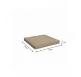 Cuscini per Sedie, Cuscini di Seduta, Cuscino da Esterno per mobili e Arredamento da Giardino, 70x70x5 cm, Beige