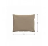 Cuscini per Sedie, Cuscino da Giardino, Set di 2: Cuscino seduta 50x50x5 cm + Cuscino schienale 50x40x15 cm, Beige