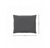 Cuscini per Sedie, Cuscino da Giardino, Set di 2: Cuscino seduta 70x70x5 cm + Cuscino schienale 70x40x15 cm, Grigio