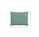 Cuscini per Sedie, Cuscino da Giardino, Set di 2: Cuscino seduta 40x40x5 cm + Cuscino schienale 50x40x15 cm, Blu