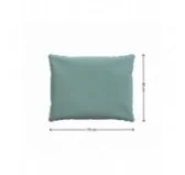 Cuscini per Sedie, Cuscino da Giardino, Set di 2: Cuscino seduta 70x70x5 cm + Cuscino schienale 70x40x15 cm, Blu