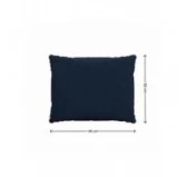 Cuscini per Sedie, Cuscino da Giardino, Set di 2: Cuscino seduta 40x40x5 cm + Cuscino schienale 50x40x15 cm, Blu Scuro