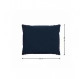 Cuscini per Sedie, Cuscino da Giardino, Set di 2: Cuscino seduta 50x50x5 cm + Cuscino schienale 50x40x15 cm, Blu Scuro