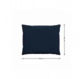 Cuscini per Sedie, Cuscino da Giardino, Set di 2: Cuscino seduta 60x60x5 cm + Cuscino schienale 60x40x15 cm, Blu Scuro