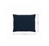 Cuscini per Sedie, Cuscino da Giardino, Set di 2: Cuscino seduta 70x70x5 cm + Cuscino schienale 70x40x15 cm, Blu Scuro