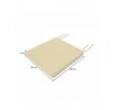 Cuscino per panchina da giardino, cuscino per altalena, cuscino da giardino, 60x60x5 cm, Beige